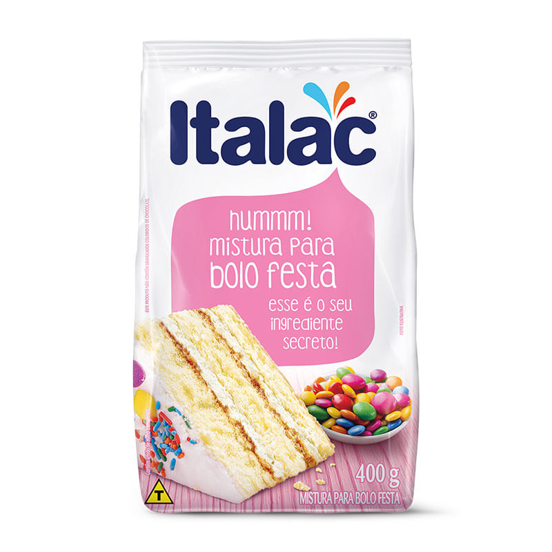 Mistura para Bolo Italac 400g Sabor Festa
