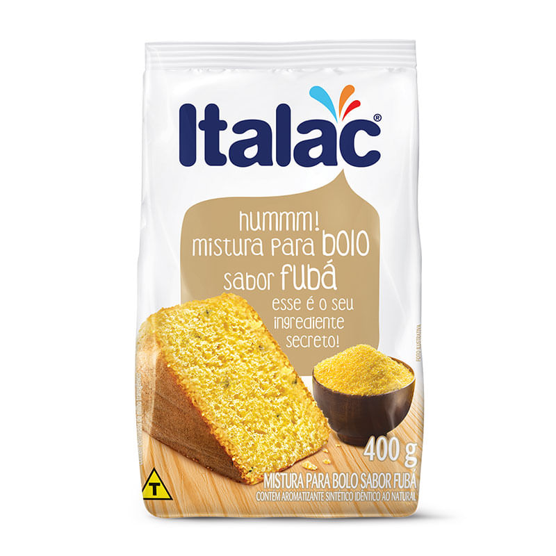 Mistura para Bolo Italac 400g Sabor Fubá