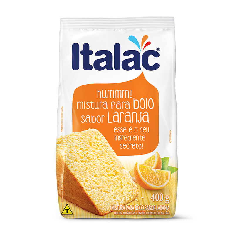 Mistura para Bolo Italac 400g Sabor Laranja 