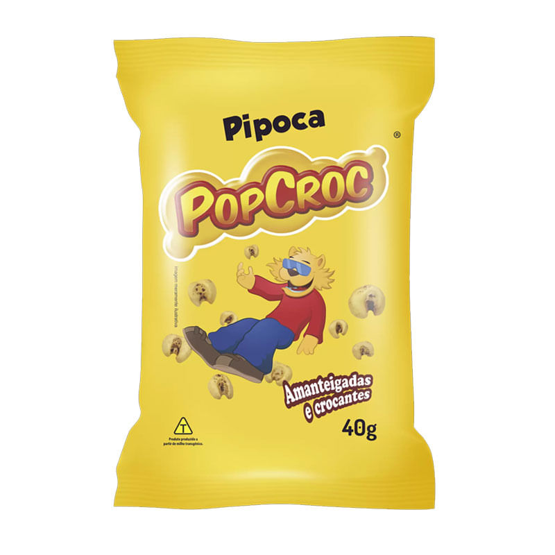 Pipoca Popcroc Popular Amarela 40g