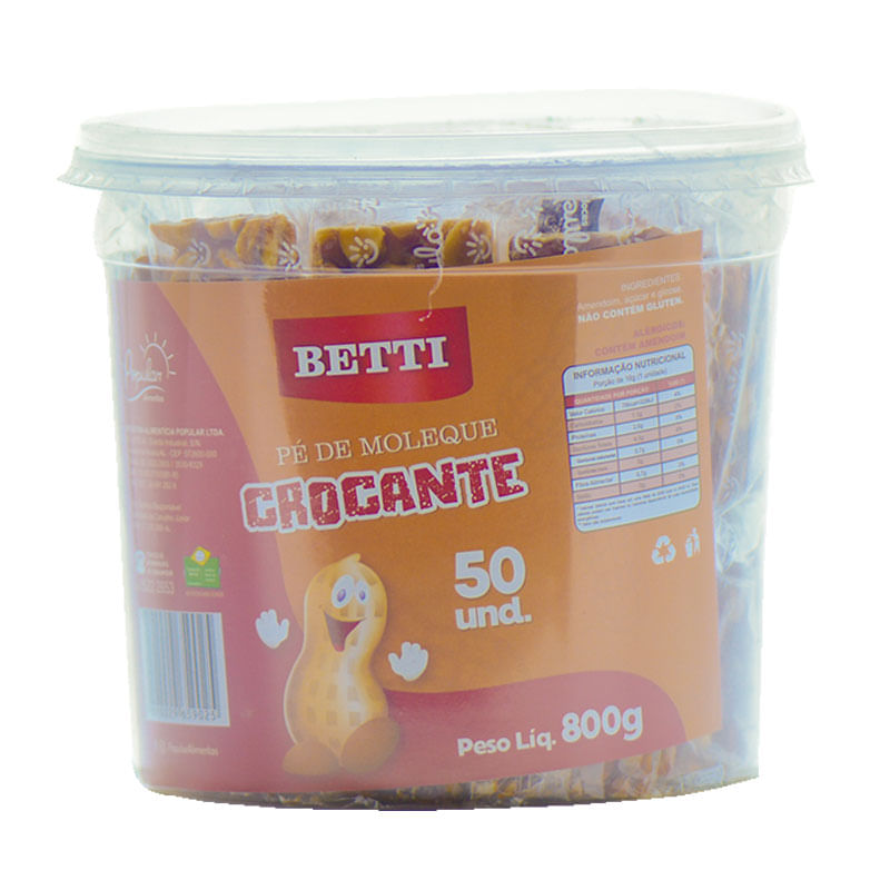 Pé de Moleque Crocante Popular Pote 800g