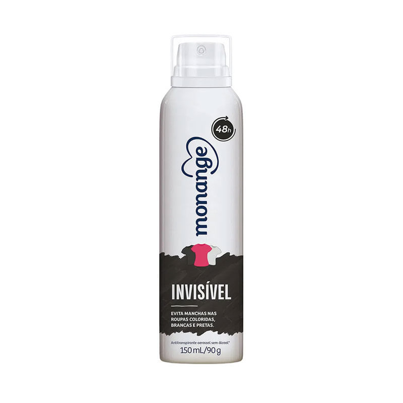 Desodorante Aerossol Monange Antitranspirante Invisível 150ml