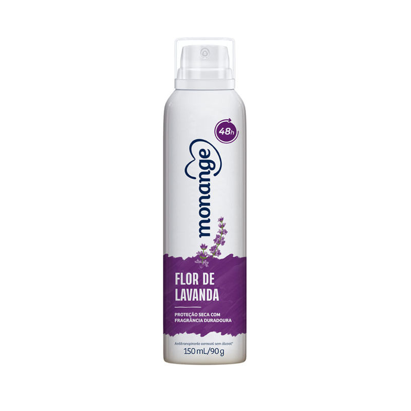 Desodorante Aerossol Monange Dry Flor Lavanda 150ml