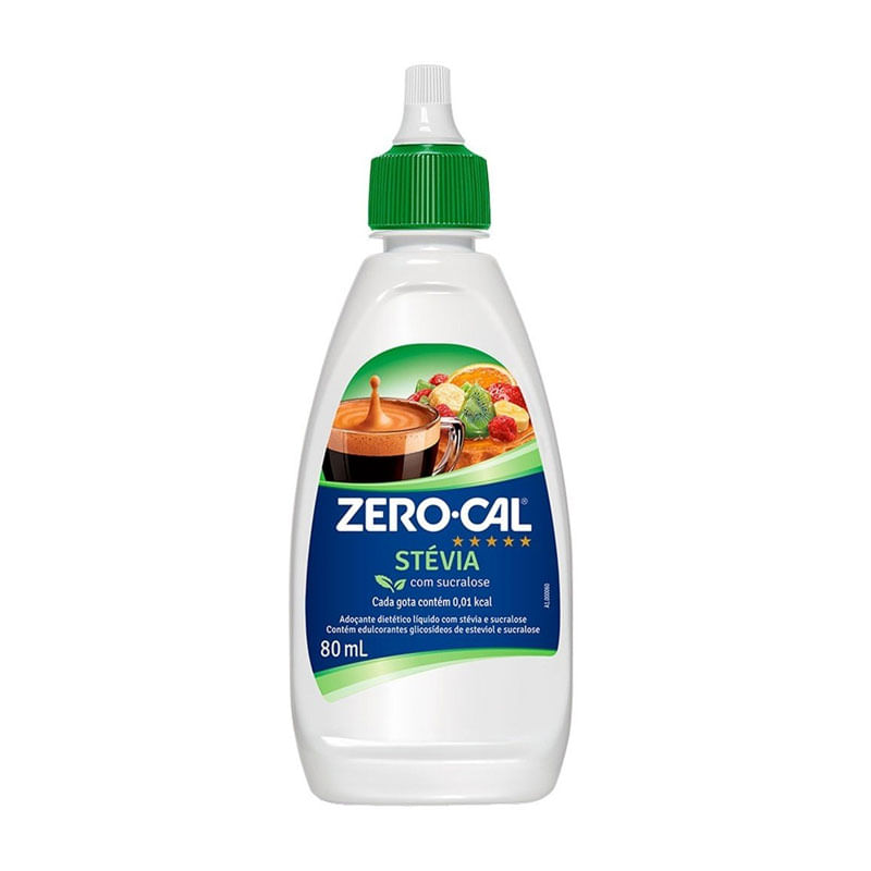 Adoçante Zero Calorias Stévia 80ml 