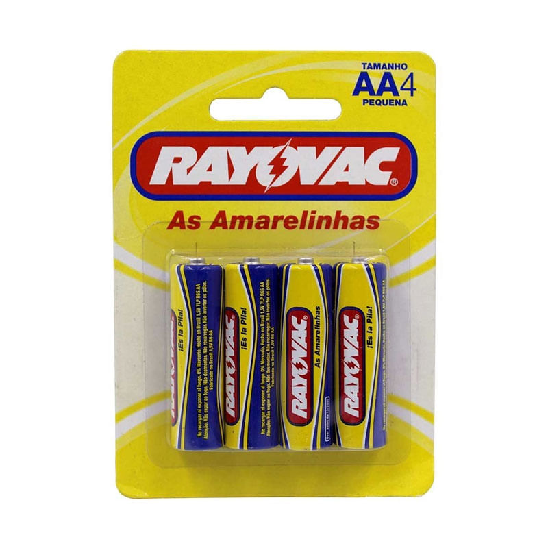 Pilha Rayovac Comum Pequena Amarelinha 10842