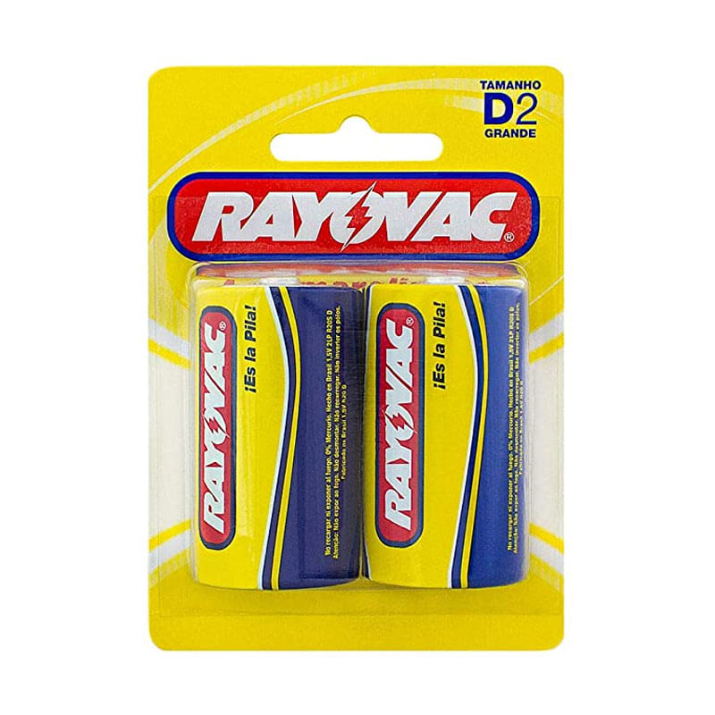 Pilha Rayovac comum D Grande Amarelinha 10298