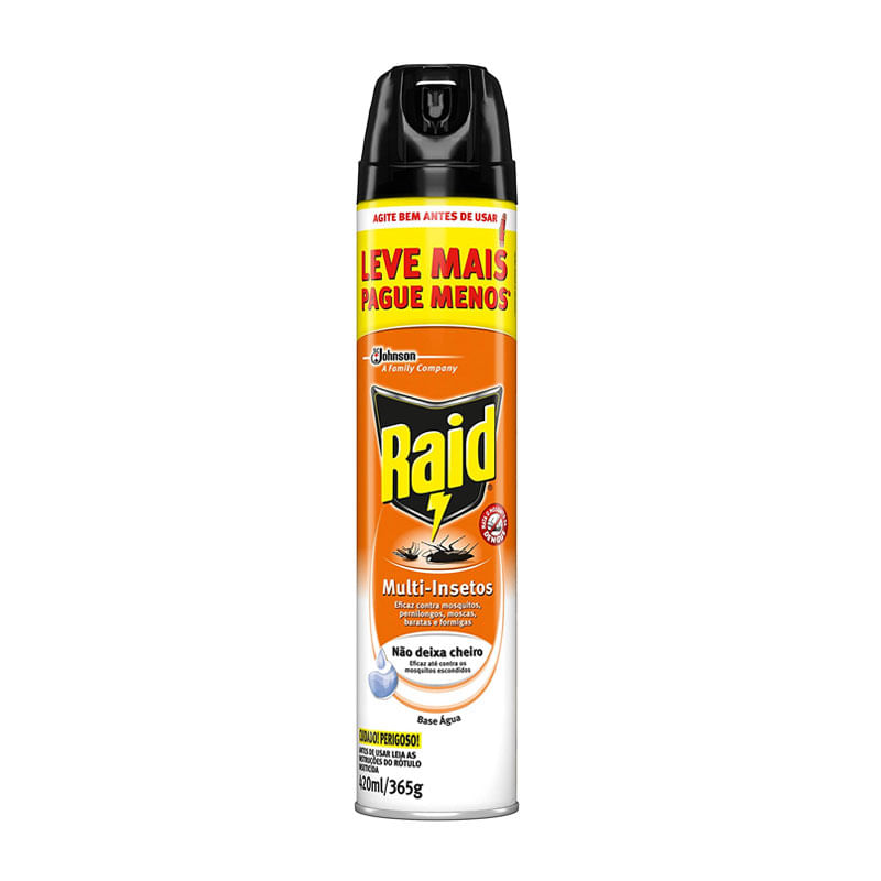 Inseticida Raid Multi Insetos Base Água 420ml