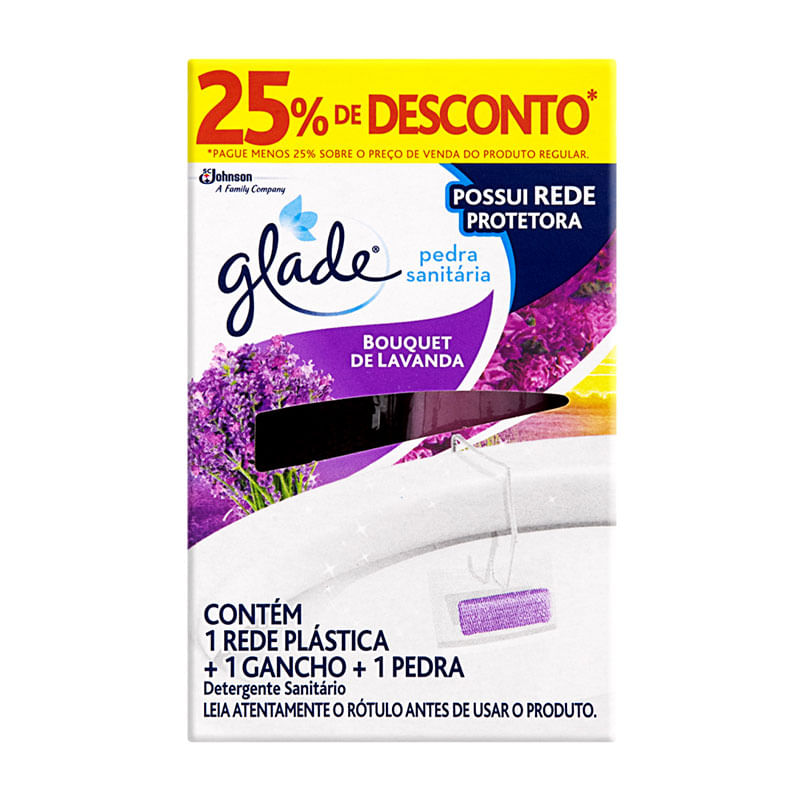 Pedra Sanitaria Glade Lavanda 25% Grátis 25g