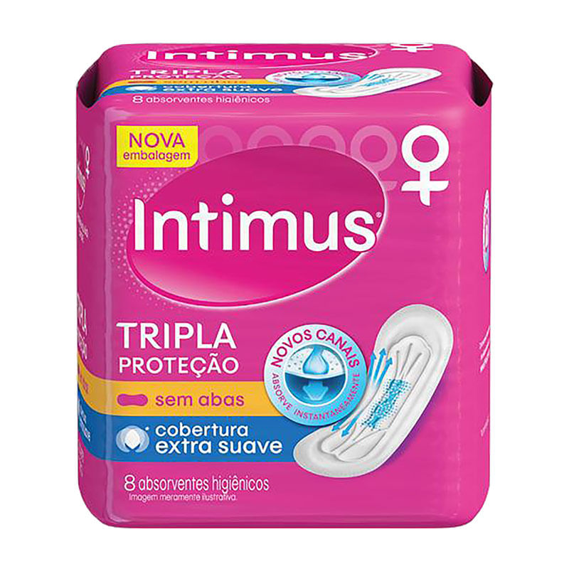 Absorvente Intimus Gel Tripla sem Abas Suave
