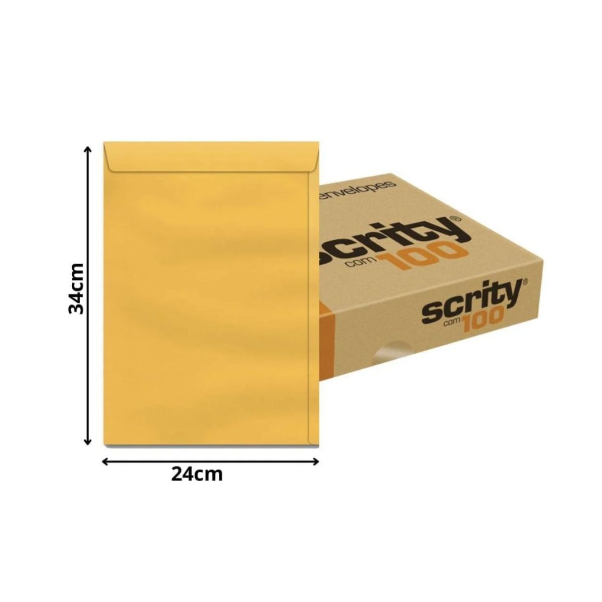 Envelope Ouro Ofício 240x340 80g Scrity