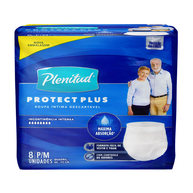 Fralda Descartável Adulto Plenitud Protect Plus P/M