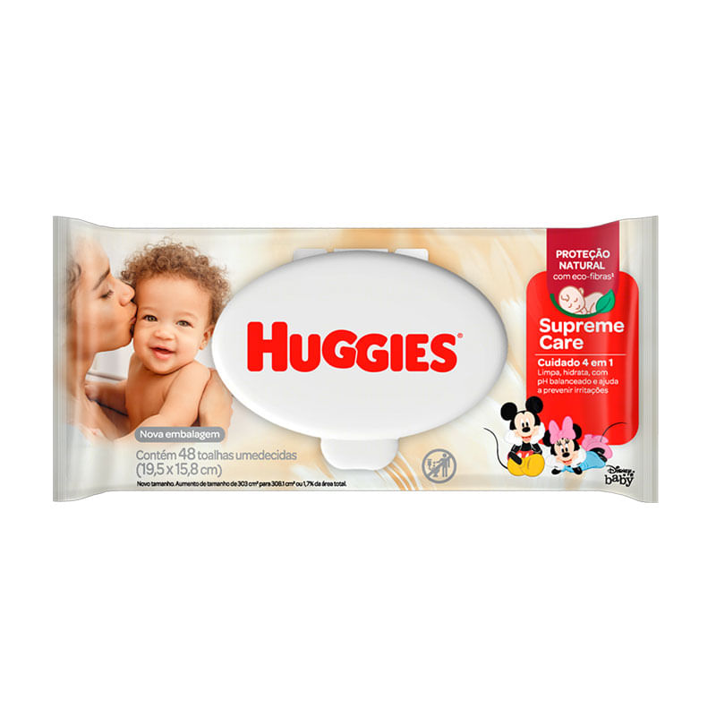 Toalha Umedecido Huggies Supreme Care
